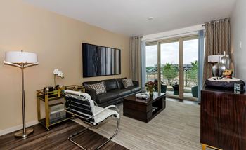 Spacious living rooms